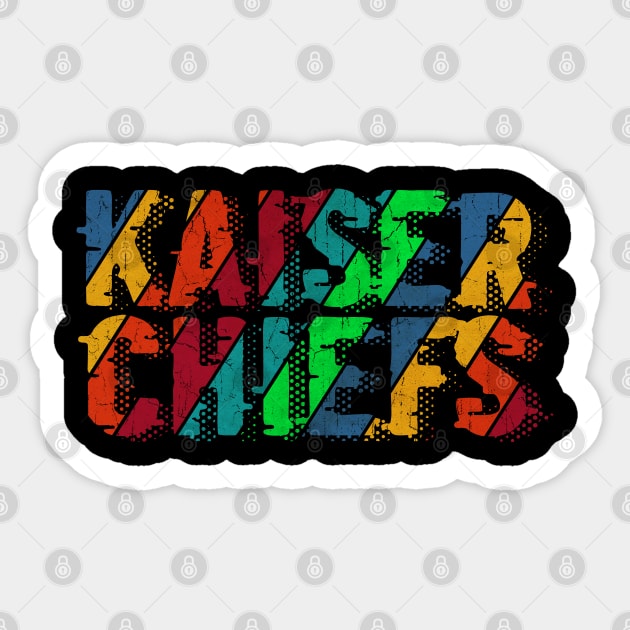 vintage color Kaiser Chiefs Sticker by Rada.cgi